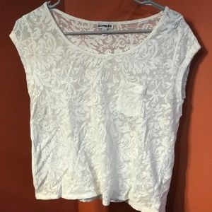 White Express Sheer Top